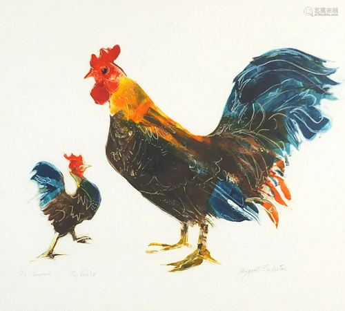 Margaret Eccleston - The rooster, pencil signed