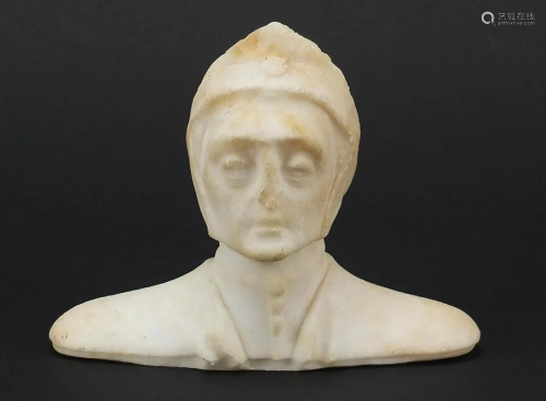 19th century carved marble bust of Itali...