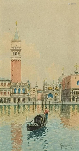 Natale Gavagnin - St Mark's Campanile, Venice, 19th