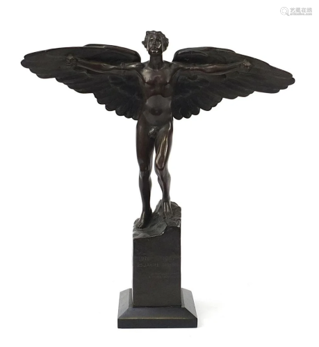 Victor Heinrich Seifert, large patinated bronze figure