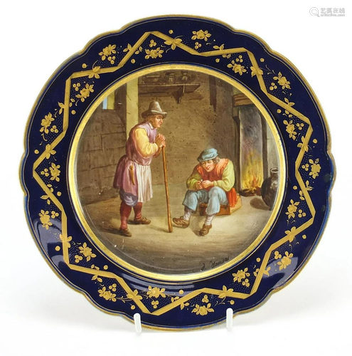 Sevres, French porcelain cabinet plate h...