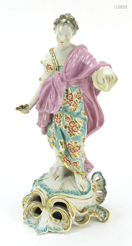 18th century Derby porcelain figure of j...