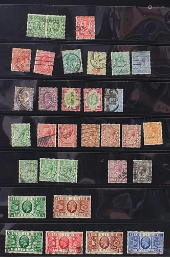 Victorian and later British stamps housed in an album