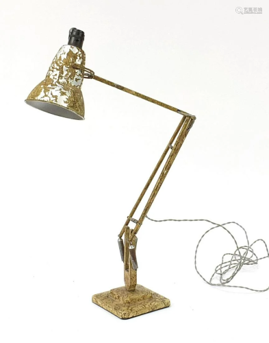 Vintage Herbert Terry marbleised Anglepoise table lamp