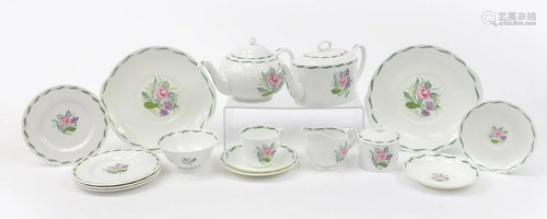 Susie Cooper teaware including teapots and plates, the