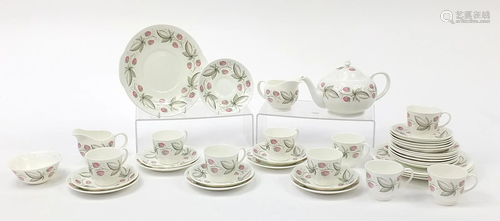 Susie Cooper Strawberry pattern teaware including