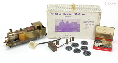 0 gauge Jinty kit live steam engine with accessories