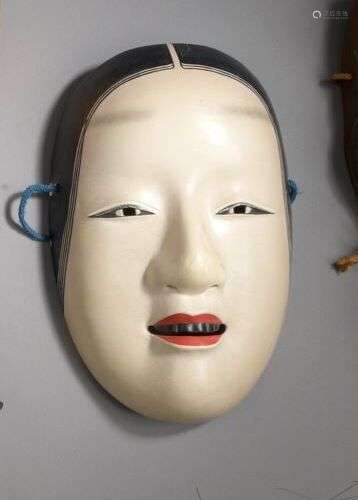 *JAPON, époque TAISHO (1912-1926) Masque de théâtre No en bo...
