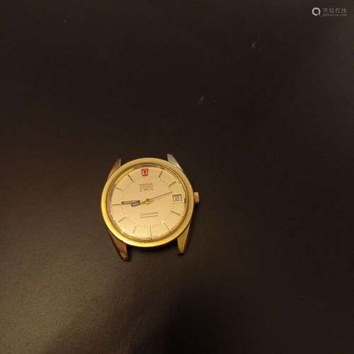 Montre d'homme en or jaune, Omega Seamaster Electronic. Poid...