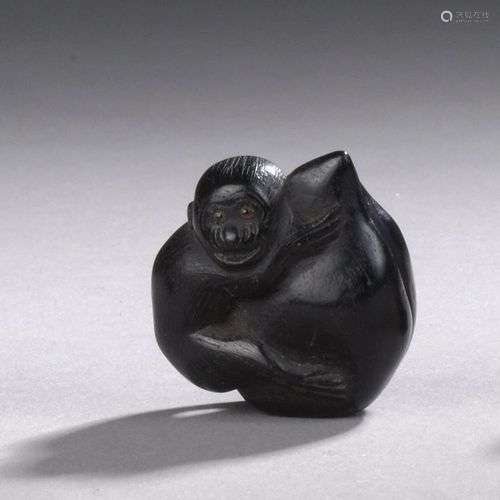 JAPON, fin de l'époque EDO (1603-1868) Netsuke représentant ...