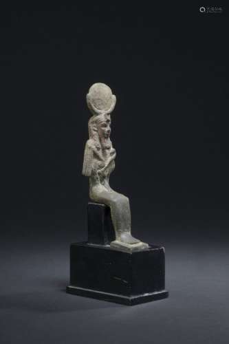 Statuette représentant Khonsou (dieu lunaire) momiforme assi...