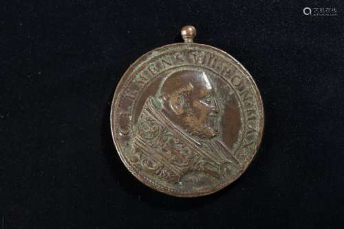 Médaille papale. Par Emilio Bonis. A/ CLEMENS VIII PON MAX P...