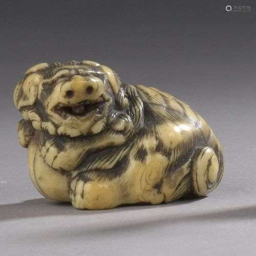 JAPON, Période EDO (1603-1868), XVIIIème siècle Netsuke en i...