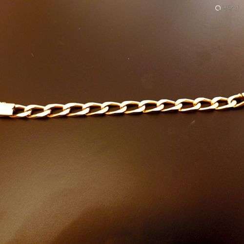 Bracelet en or jaune 18k (750 millièmes) formé d'une maille ...