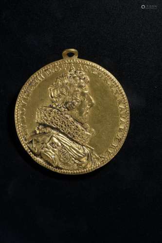 °Médaille pour Louis XIII, roi de France de 1610 à 1643 et A...