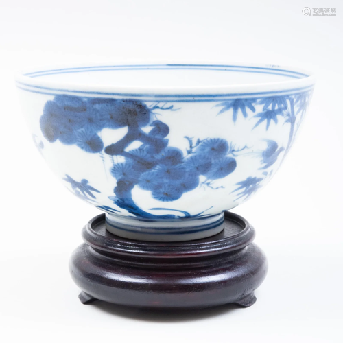 Chinese Blue and White Porcelain Bowl