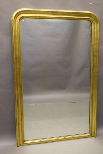 Vergulde Louis Philippe spiegel - Hoogte 160 cm. - Breedte 1...