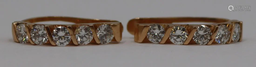 JEWELRY. 18kt Gold and approx. 1.5ct Diamond