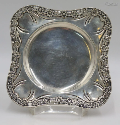 STERLING. TIffany & Co. Small Sterling Footed Tray