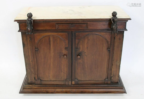 18th / 19th Century Italian Marbletop Cabinet.