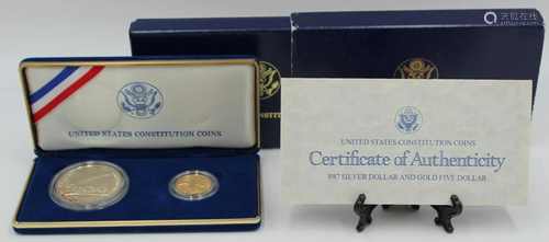 BULLION. (2) Coin 1987 Constitution Commemorative