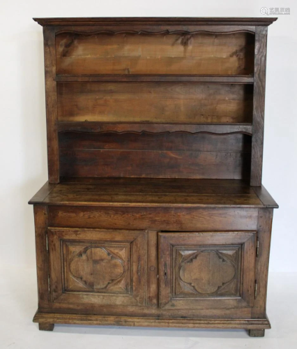 18th / 19th Century Continental Step Back Cabinet