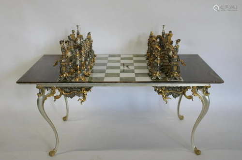 Anna Dauesiu (20th Century) Signed Gilt Silvered