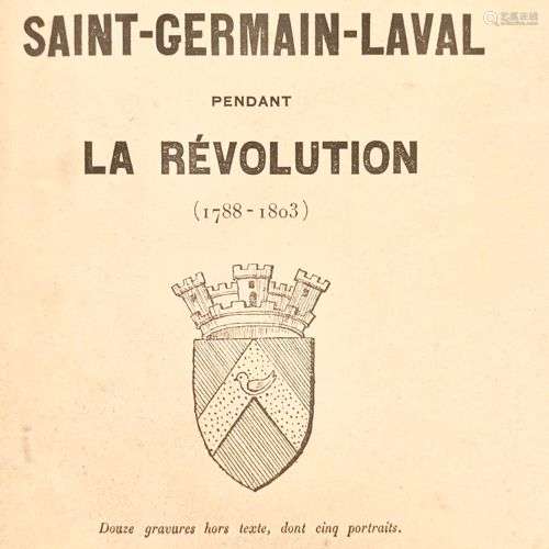 COHAS (Abbé J.). Saint-Germain-Laval pendant la Révolution (...