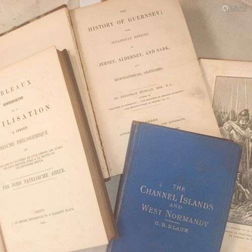 (NORMANDIE) LOT DE LIVRES ANCIENS SUR LES ILES ANGLO-NORMAND...