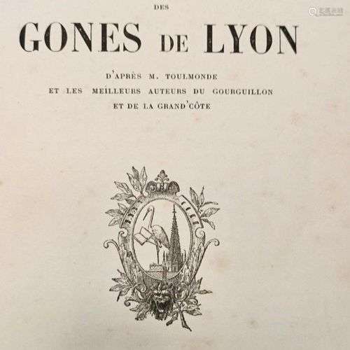VACHET (Ad.) Glossaire des Gones de Lyon, d'après M. Toulmon...