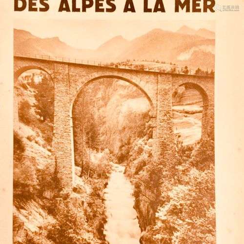 DAUZAT (Albert). Le Rhône des Alpes à la mer. Paris, Alpina,...