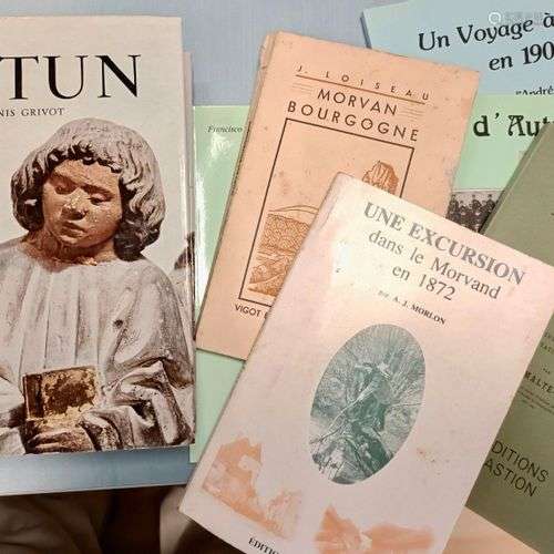 AUTUN - Ensemble de 6 ouvrages divers sur Autun et sa région...