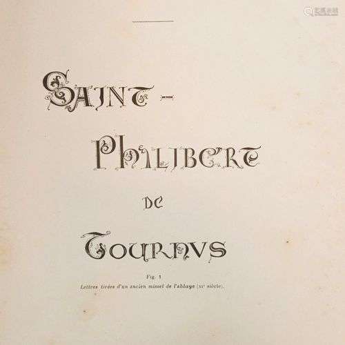 CURE (Henry) Saint-Philibert de Tournus. Guide historique de...