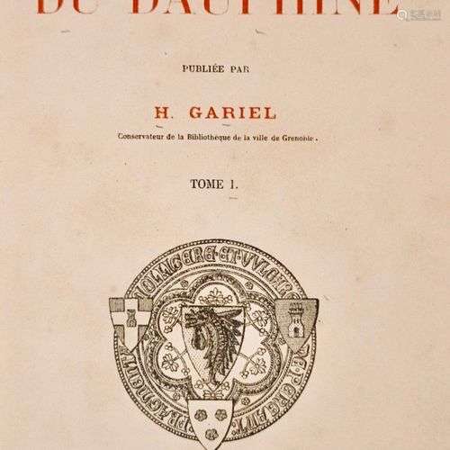 ALLARD (Huy) et GARIEL (Hyacinthe). Bibliothèque du Dauphiné...