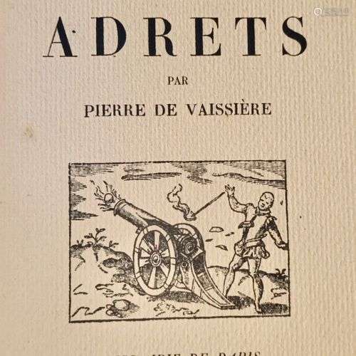 VAISSIERE (Pierre de) Les Baron des ADRETS. Paris, Firmin Di...