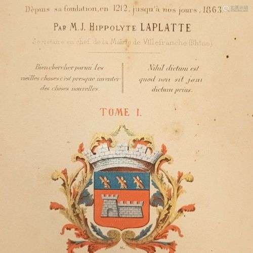 LAPLATTE (Hippolyte) : Histoire populaire de Villefranche, c...