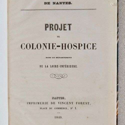 (Nantes) Projet de Colonie-Hospice dans lme Département de l...