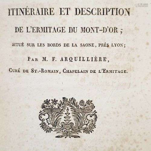 ARQUILLIERE (L'Abbé François). Chemin du Désert ou Itinérair...