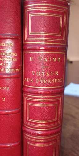 TAINE. Hippolyte . Voyage aux Pyrénées.Paris. Hachette. 1873...