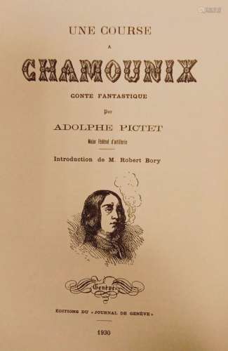 PICTET (Adolphe). Une course à Chamounix. Conte fantastique....