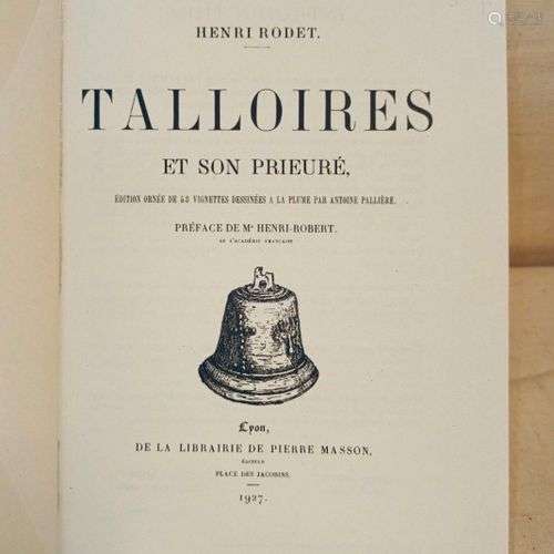 RODET (Henri). Talloires et son Prieuré. Edition ornée de 58...