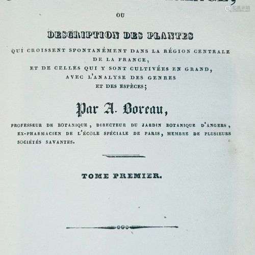 [RORET] BOREAU (A.). Flore du Centre de la France, ou descri...