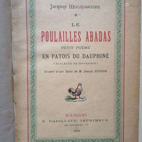 MOLROGUIER (Jacques). Le poulailles abadas. Petit poème en p...