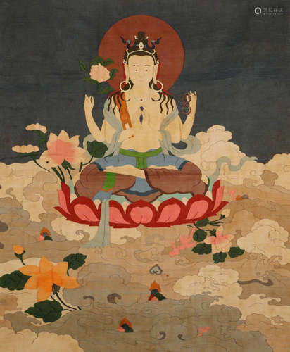 Qing Dynasty - Kesi Thangka