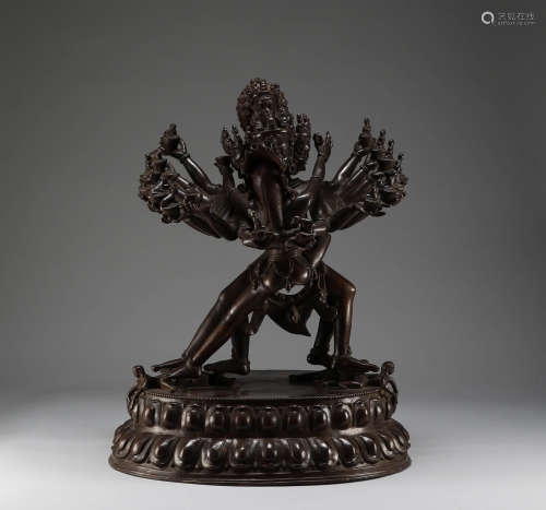 Qing Dynasty - Bronze Happy Buddha