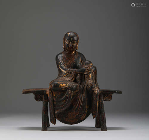 Qing Dynasty - Bronze Seated Buddha