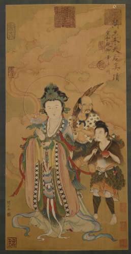 Tang Dynasty - Yan Liben's True Image of the Queen of Heaven...