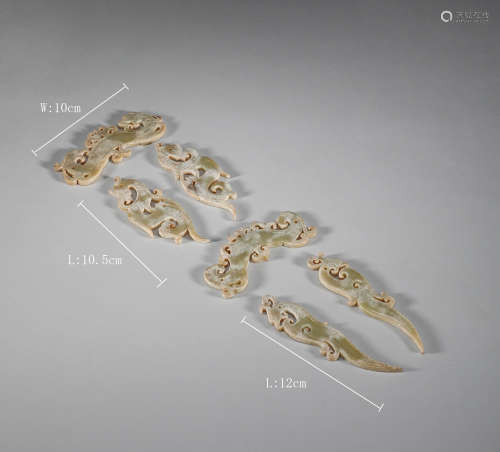Western Zhou Dynasty - A Group of Jade Pendant