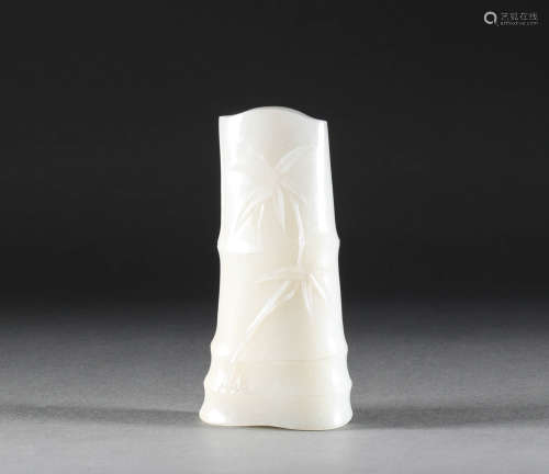 Qing Dynasty - Hetian Jade Bamboo Joint