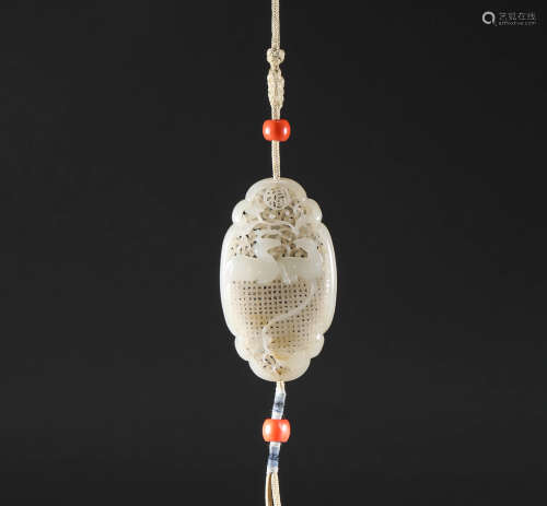 Qing Dynasty - Hetian Jade Sachet